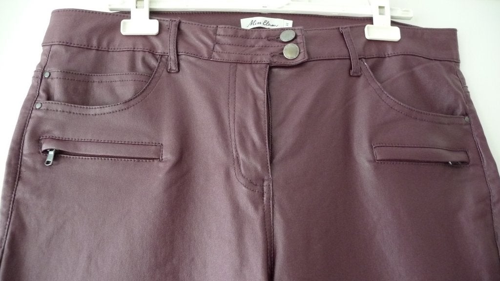 Nieuwe Broek aubergine - 44, Paars, Maat 42/44 (L), Nieuw, Ophalen of Verzenden