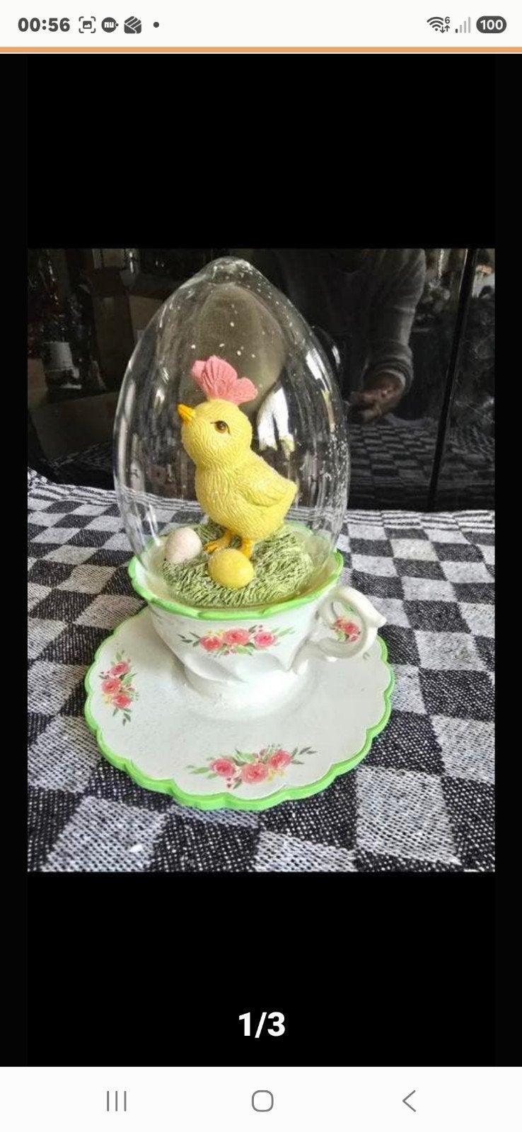 Een uniek decoratiestuk: een lief paaskuiken, Ophalen of Verzenden, Nieuw, Dier
