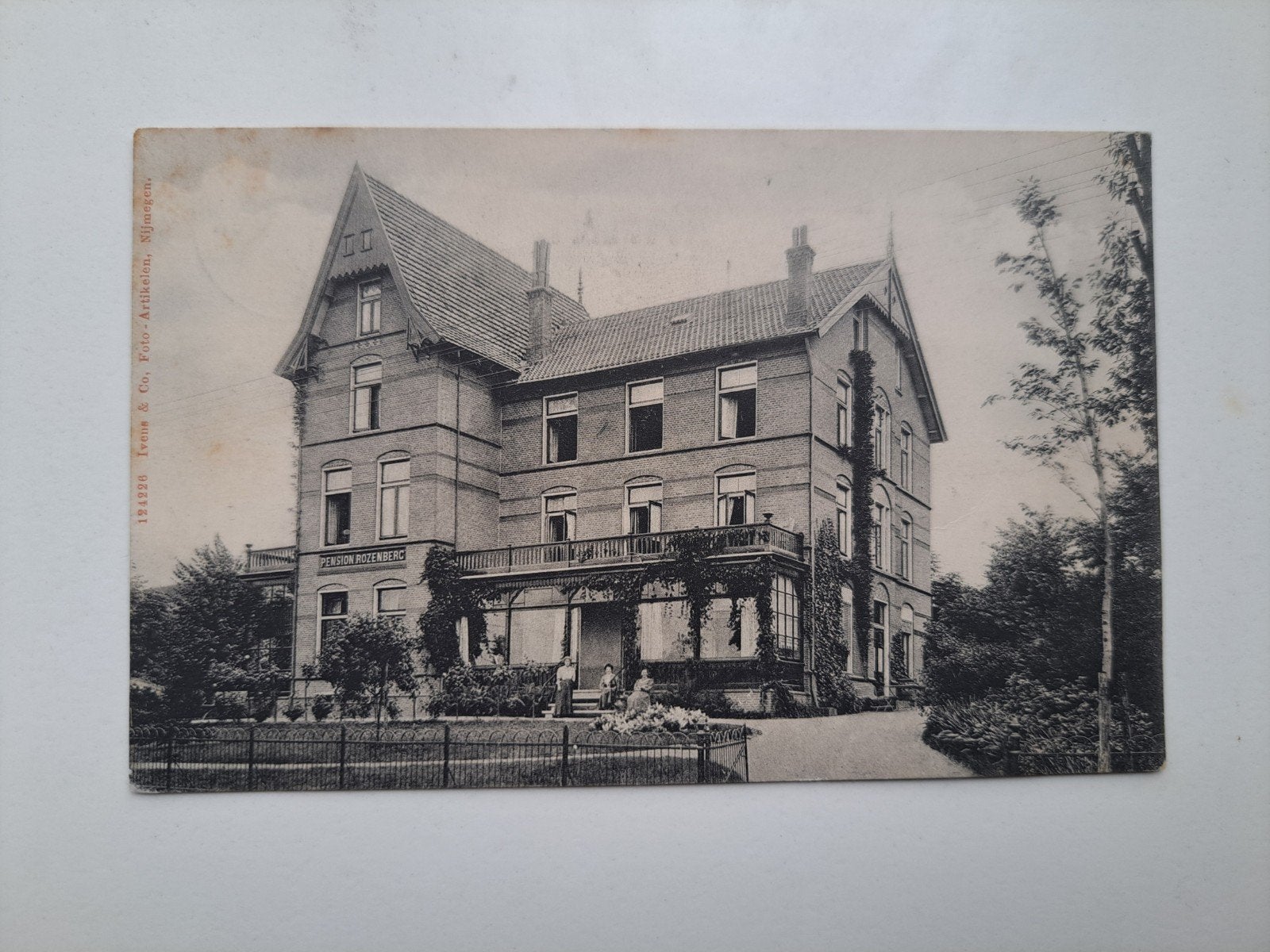 Beek bij Nijmegen - Pension Rozenberg, Verzamelen, Ophalen of Verzenden, Voor 1920, Gelopen, Gelderland