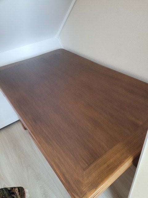 Eiken eetkamer set, Ophalen, Gebruikt, 100 tot 150 cm, Klassiek