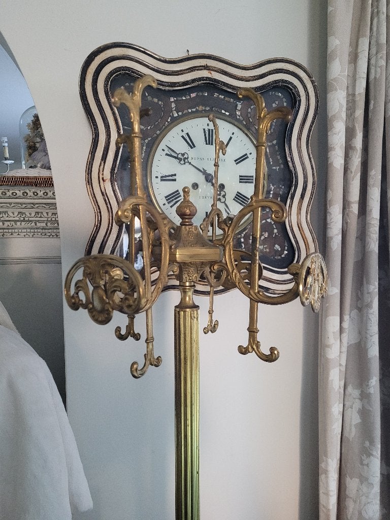 Antieke massief bronzen kapstok