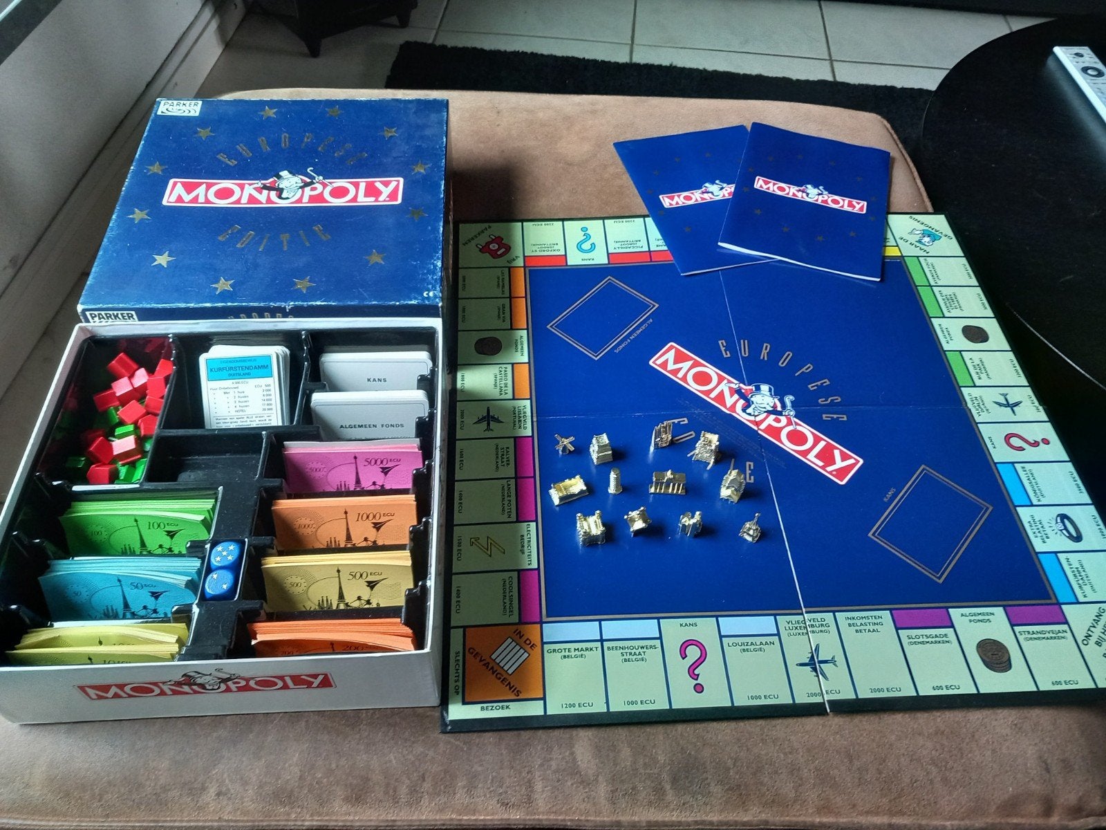 Europese Monopoly - Complete Editie, Parker, 1027 Newport Ave, Pawtucket, RI 02861, USA, Ophalen of Verzenden, Zo goed als nieuw