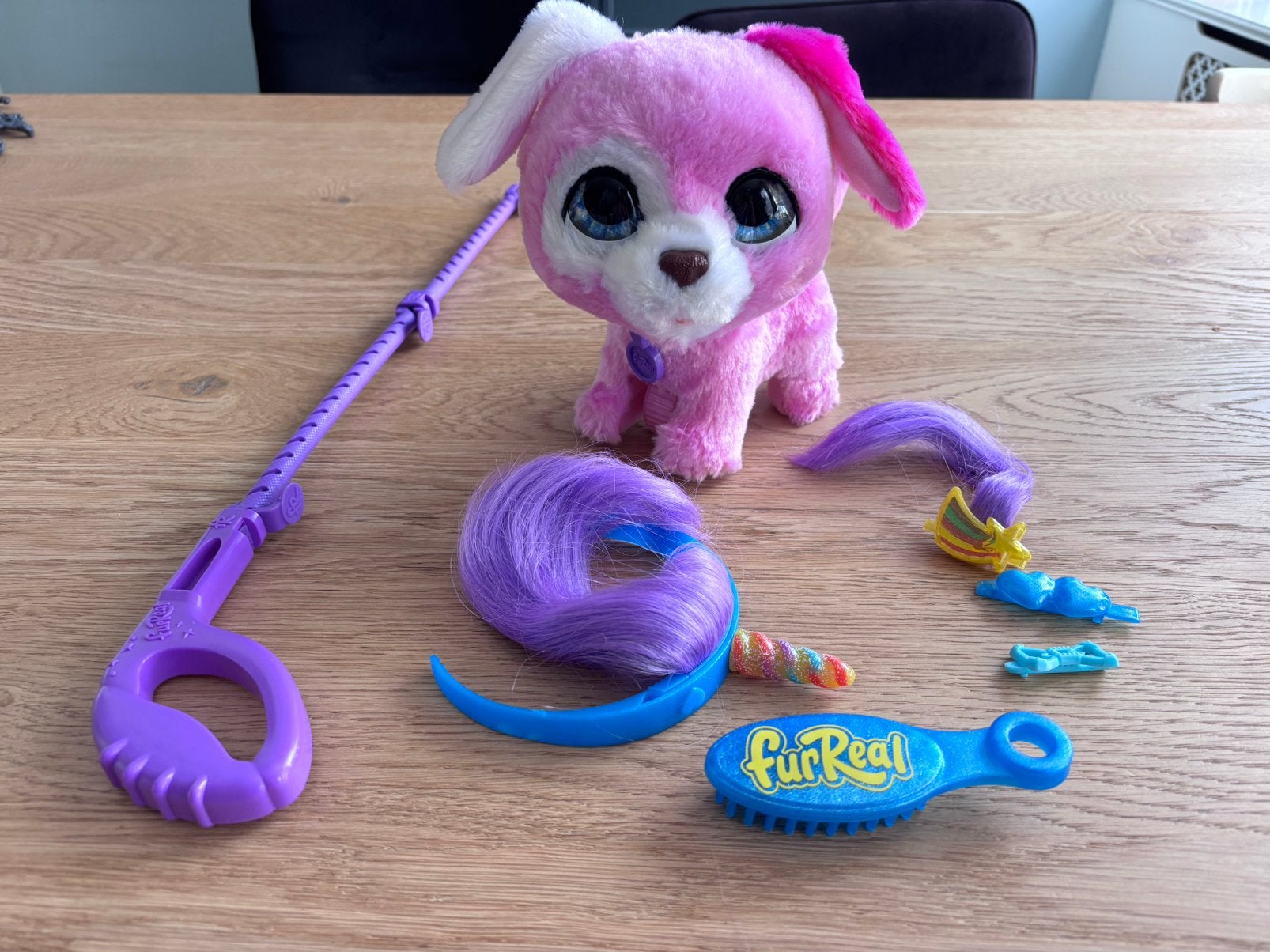 Fur Real glamalots interactieve hond knuffel, Ophalen of Verzenden, Zo goed als nieuw, Jongen of Meisje