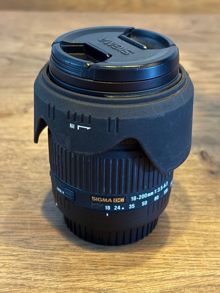 Sigma DC 18-200mm 1:3.5-6.3 lens - Canon EF mount, Gebruikt, Canon, Zoom, Canon EF