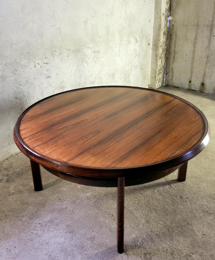 Vintage "Bellis" salontafel van Torbjorn Afdal voor Bruksbo, Ophalen, Gebruikt, Rond, Minder dan 50 cm