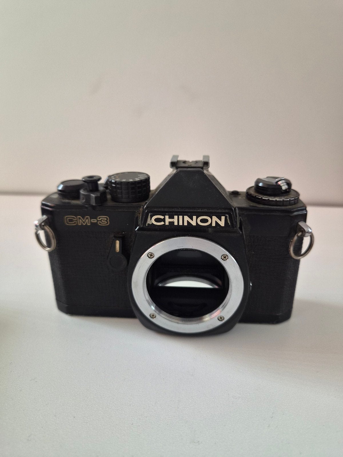 Chinon cm-3 analoge fotocamera met veel accessoires, Ophalen of Verzenden, Gebruikt, Spiegelreflex, Overige Merken