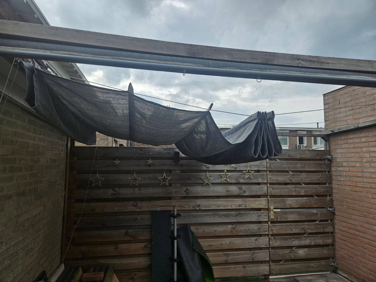 Zonnedek met doek - Mooie prijs!, Tuin en Terras, Ophalen of Verzenden, Gebruikt, Minder dan 250 cm, Overige typen
