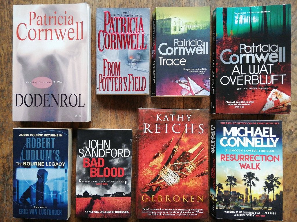 Misdaadschrijvers Amerika --- Italië: The Godfather, Boeken, Tv-bewerking, Patricia Cornwell; James Ellroy; Laura Lippman; Donna Leon