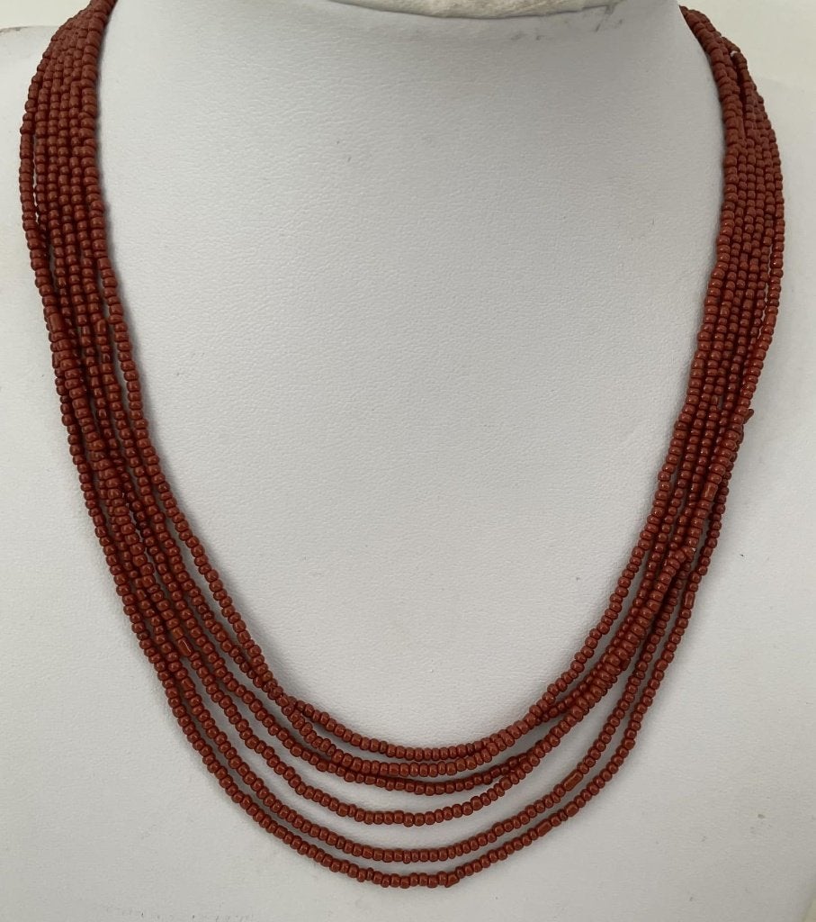 leuke koraal ketting, Ophalen of Verzenden, Nieuw, Rood, Steen of Mineraal