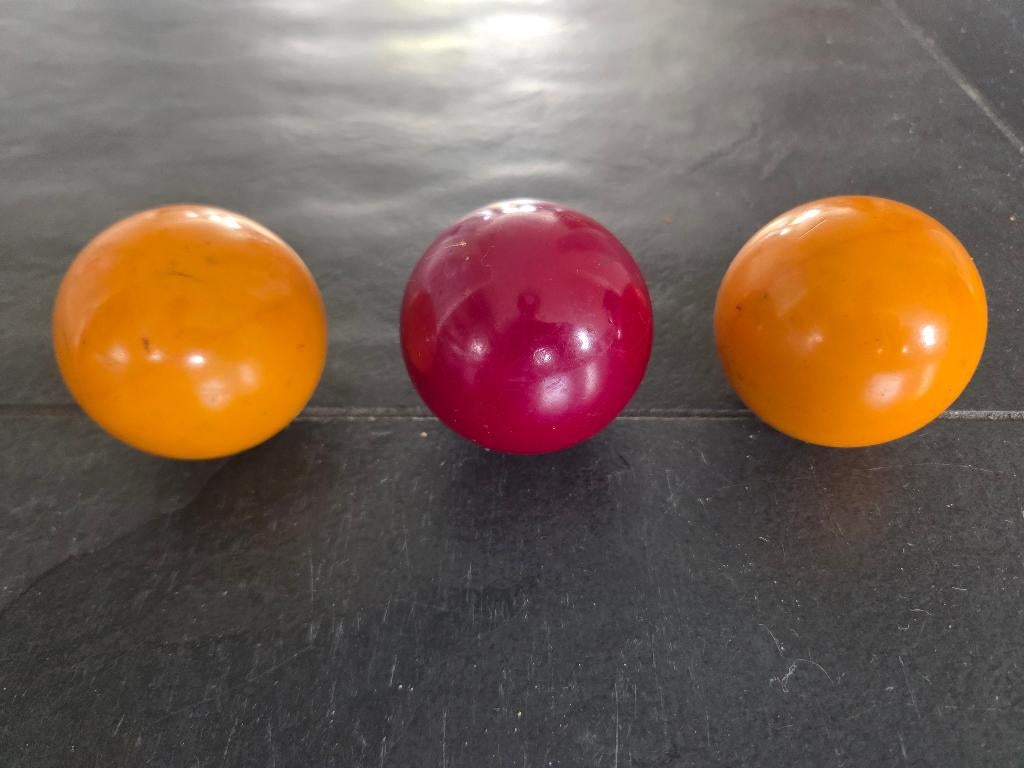 Set carambole biljartballen tafelbiljart, Sport en Fitness, Biljarten en Poolen, Ophalen, Gebruikt, Keu of Ballen