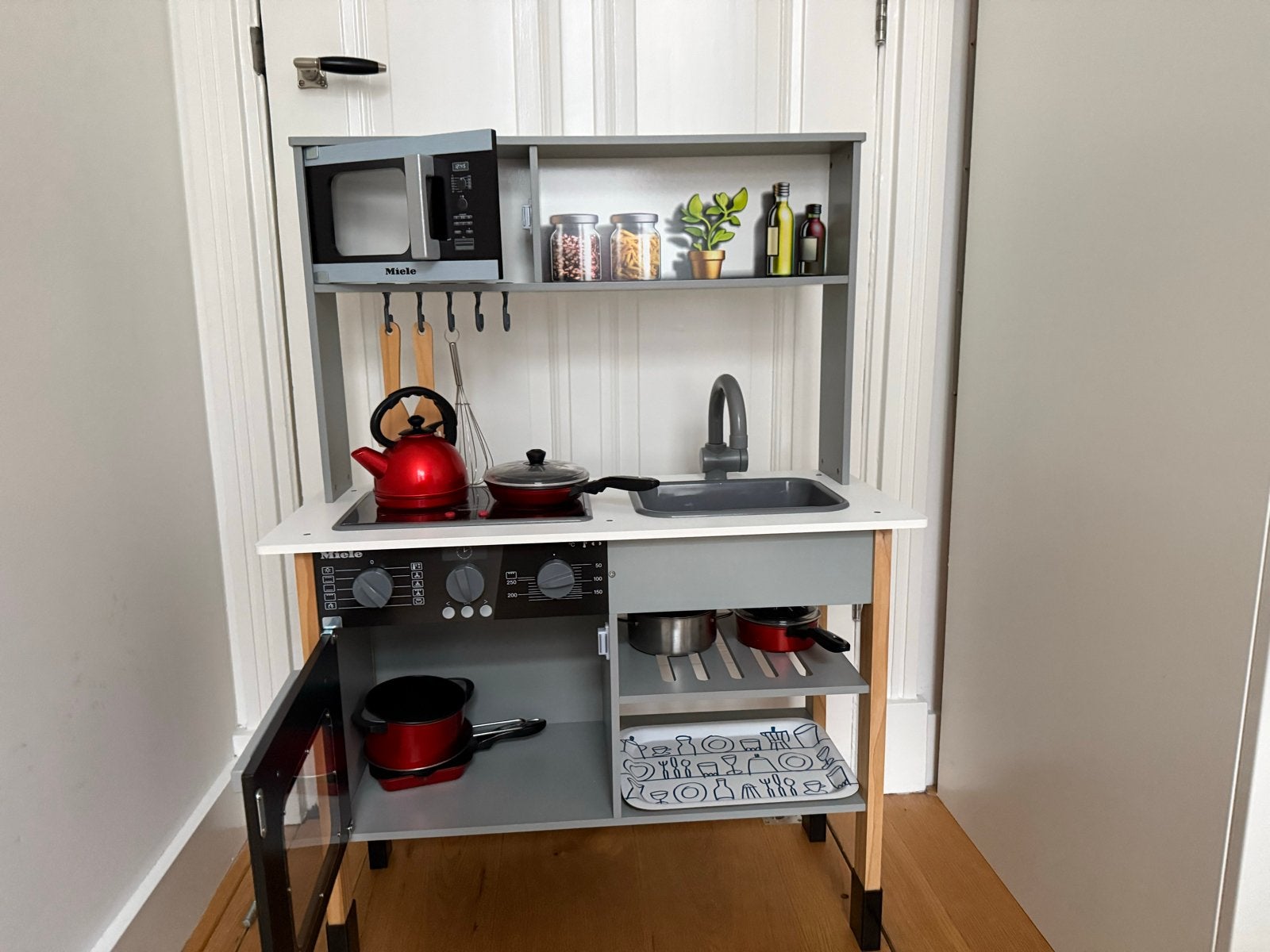 Speelkeuken met veel accessoires, Ophalen, Zo goed als nieuw, Hout, Speelkeuken