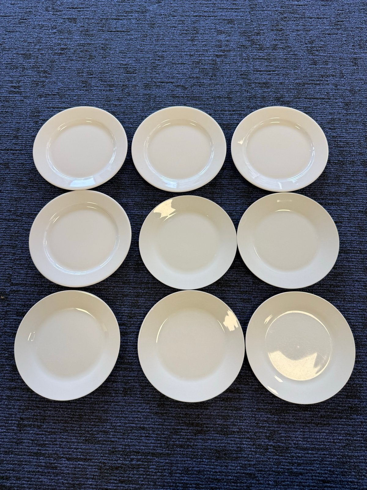 Set van 9 witte borden - Zo goed als nieuw, Ophalen, Overige merken, Zo goed als nieuw, Bord(en)