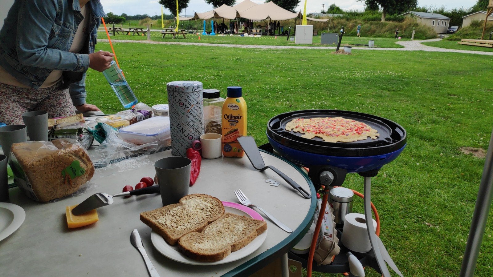 Te koop Camping tafel Crespo, Caravans en Kamperen, Ophalen, Campingtafel