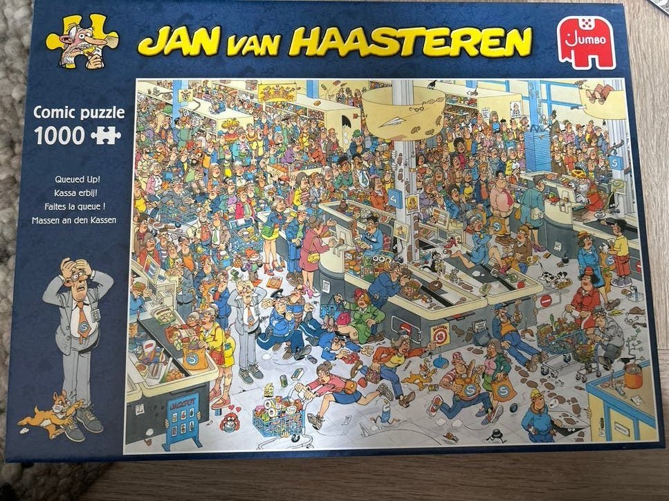 Jan van Haasteren Puzzel - Kassa Erbij! (1000 stukjes), Ophalen of Verzenden, 500 t/m 1500 stukjes, Nieuw, Legpuzzel
