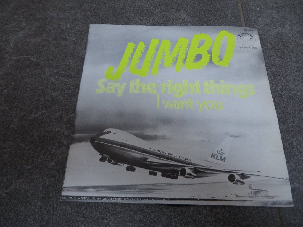 KLM jumbo -   i want you, Ophalen of Verzenden, Gebruikt, 7 inch, Pop