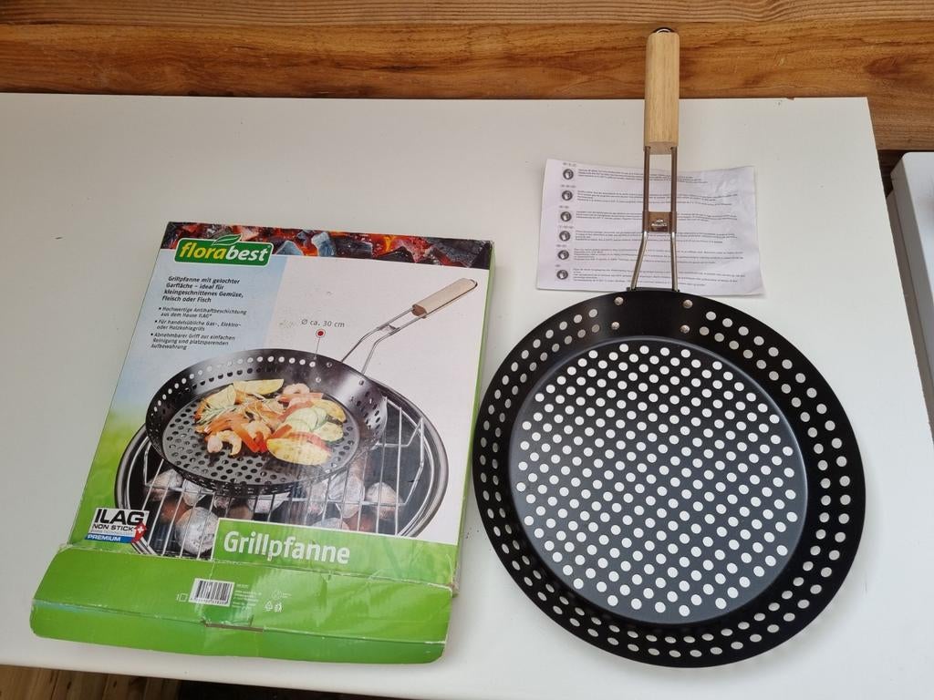 Grillpan op BBQ, Ophalen, Zo goed als nieuw, Florabest