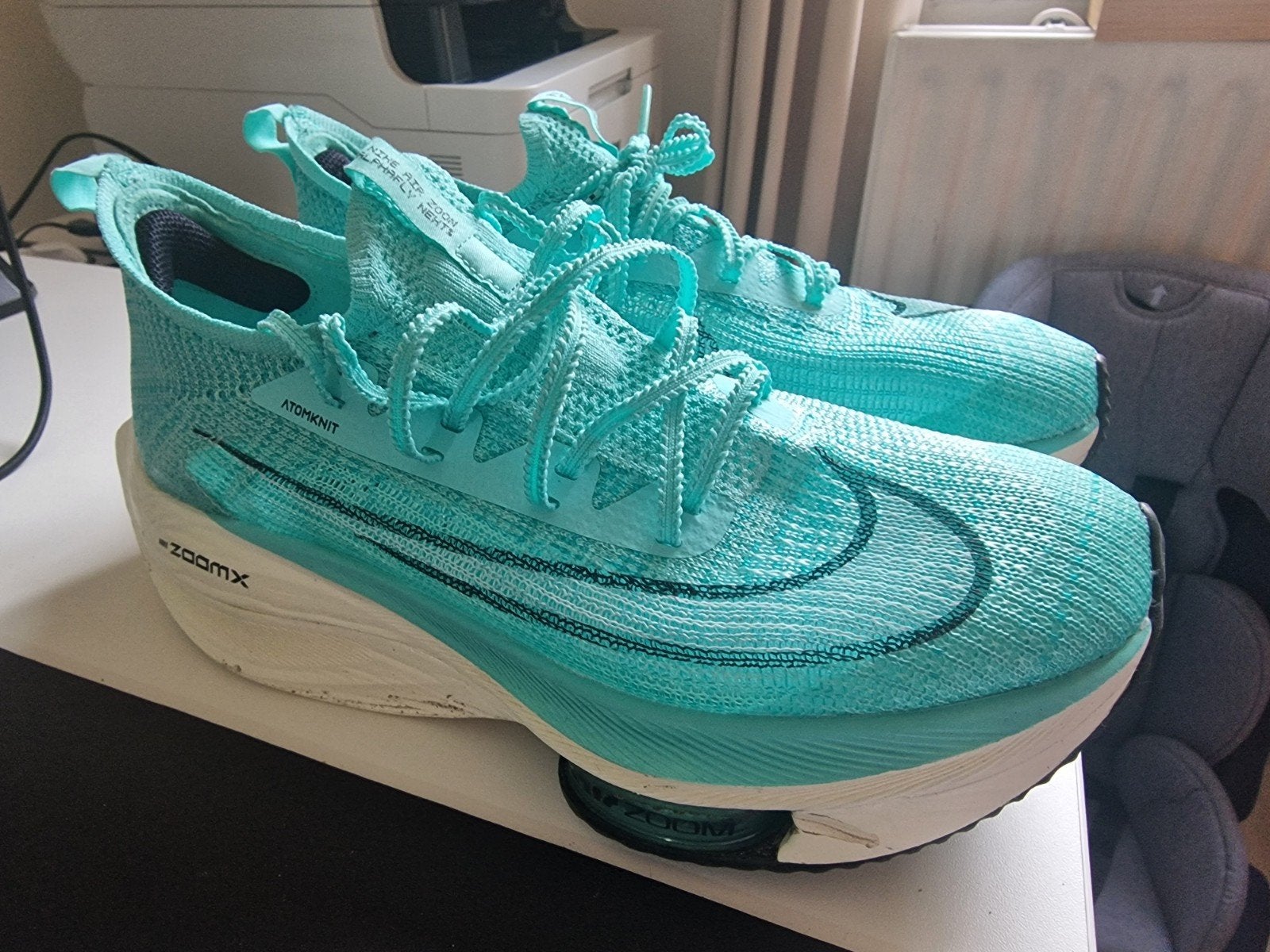 Nike Air Zoom Alphafly Next: Hardloopschoenen, Ophalen of Verzenden, Zo goed als nieuw, Zwart, Sportschoenen