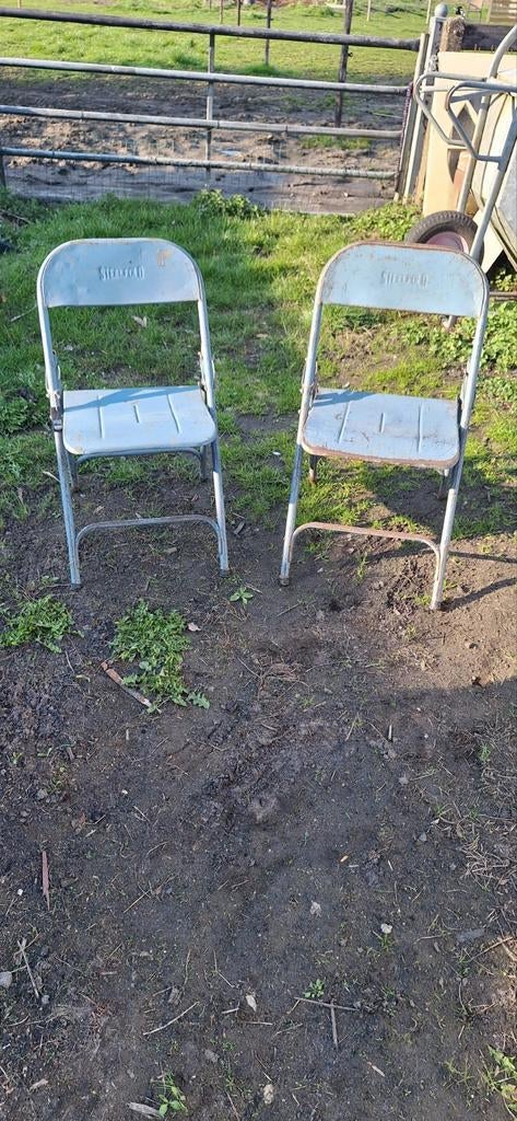 Vintage ijzeren klapstoelen, Ophalen