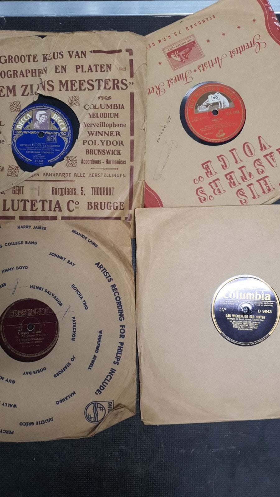 Grote collectie 78 toeren platen 78 rpm, Ophalen, Gebruikt, 10 inch
