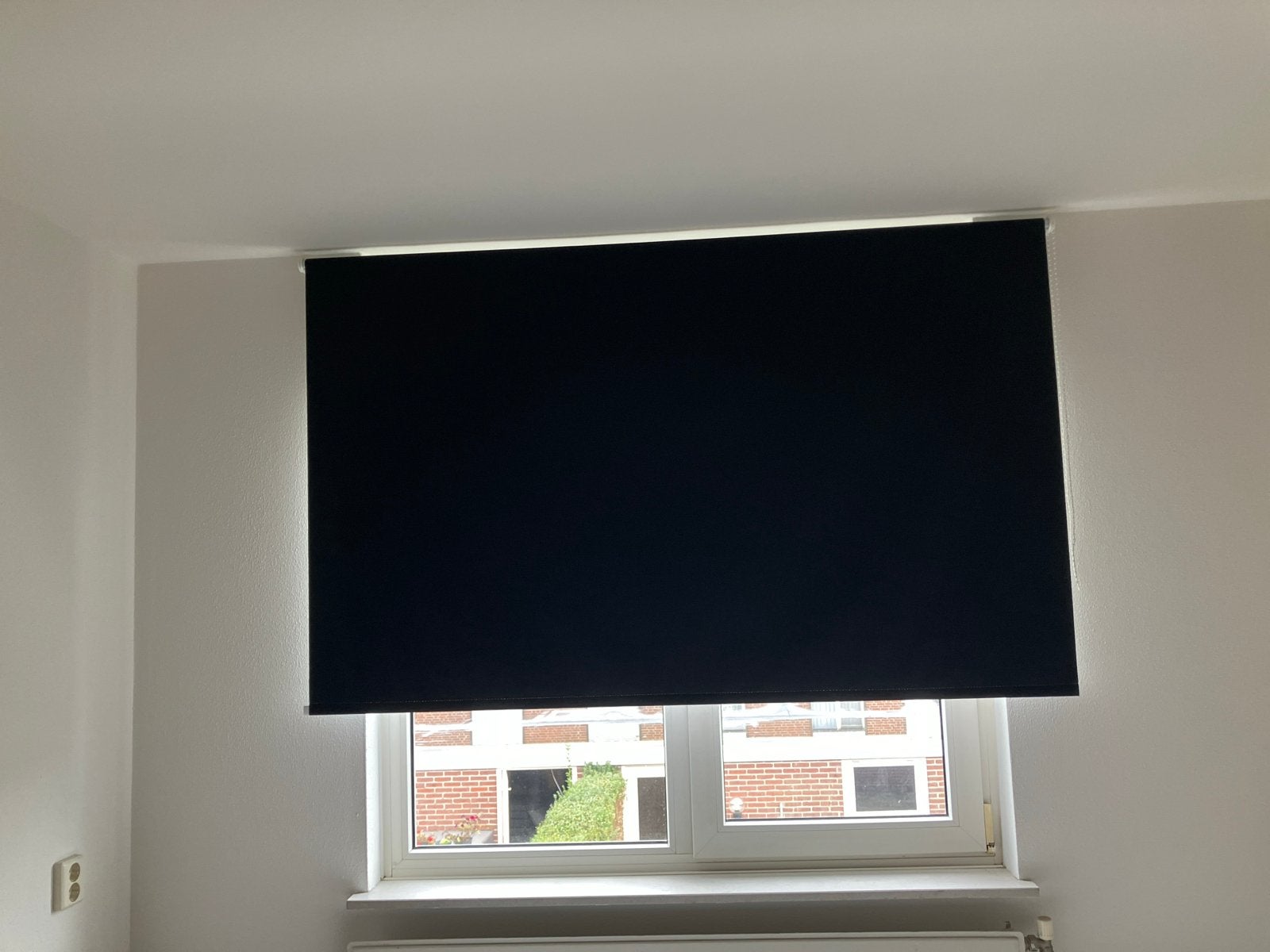 Baseline Verduisterend Rolgordijn Zwart 180x175cm 2x, Ophalen, Overige merken, Verduisterend, Zwart