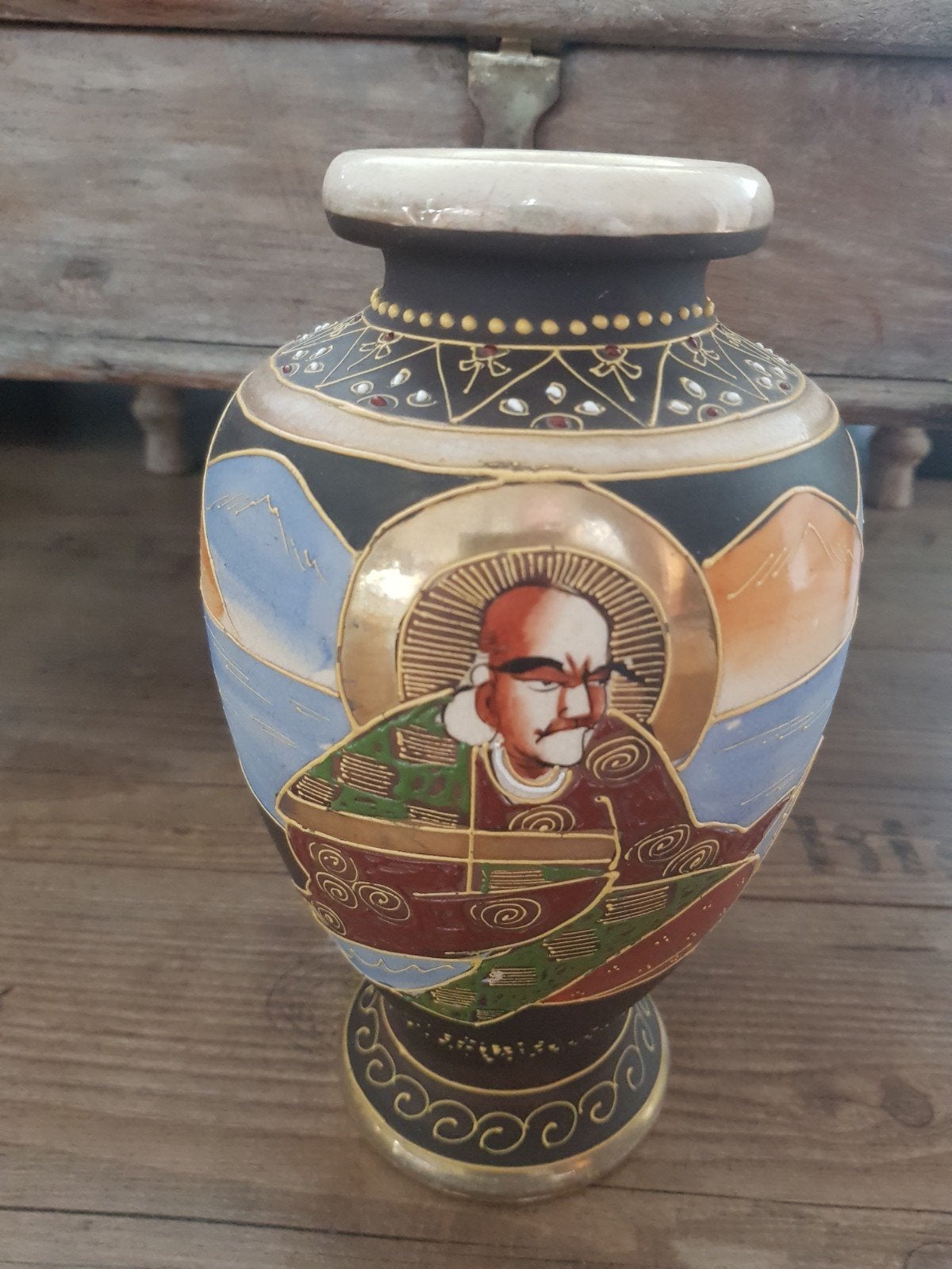 Oude japanse satsuma vaas, Antiek en Kunst, Ophalen of Verzenden