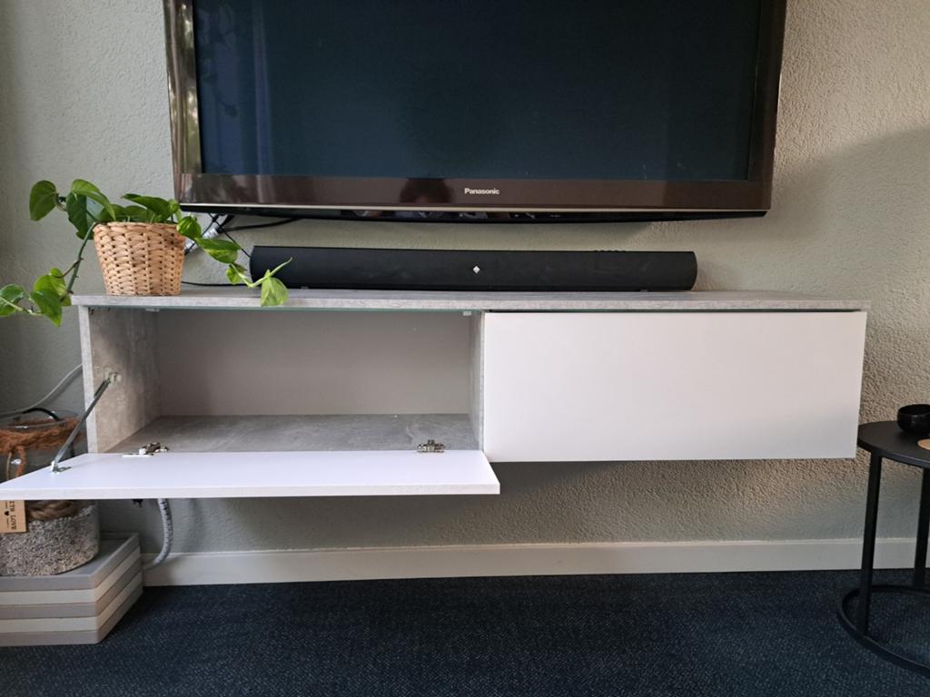 Hangend tv kastje met verlichting, Ophalen, 25 tot 50 cm, 50 tot 100 cm, Minder dan 100 cm