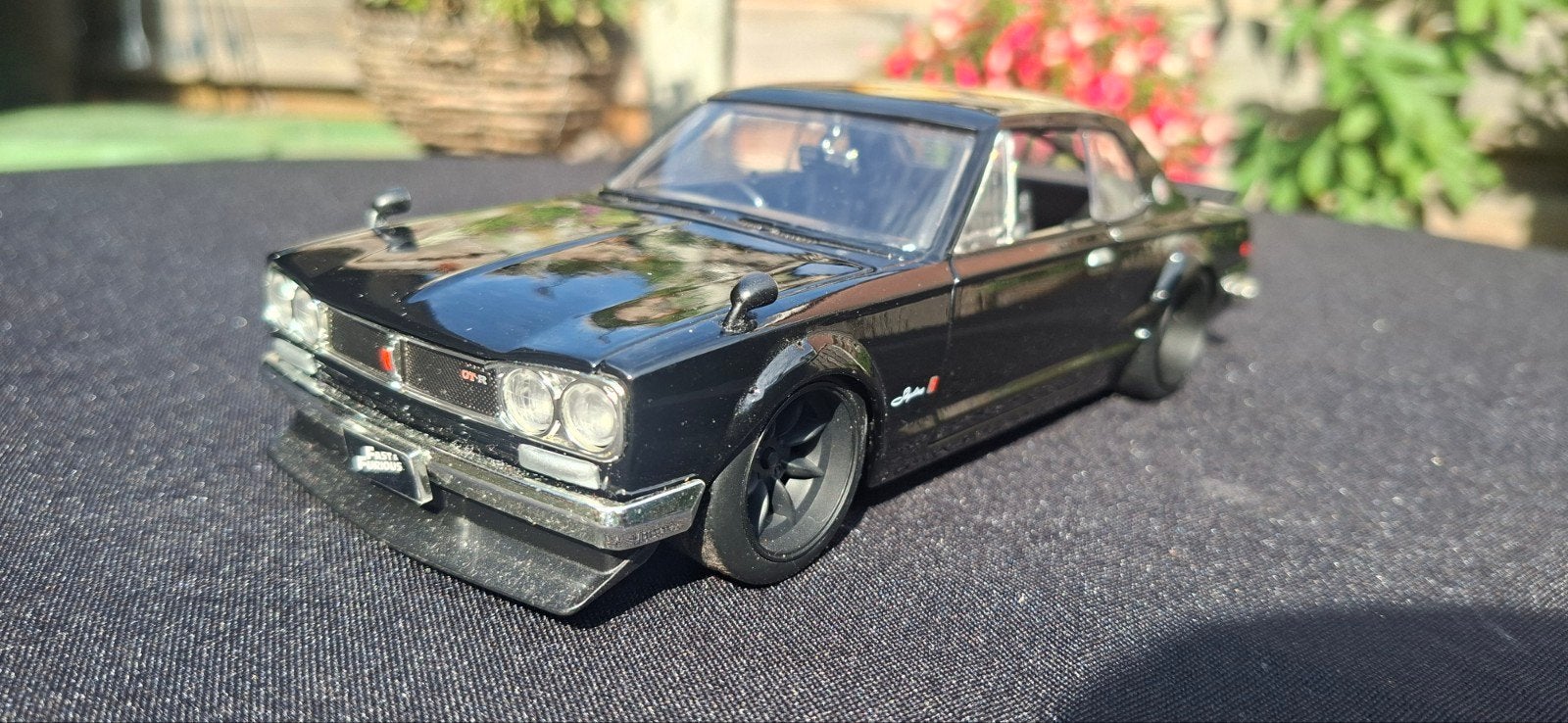 Nissan Skyline 2000 GT-R Modelauto Zwart, Ophalen of Verzenden, Zo goed als nieuw