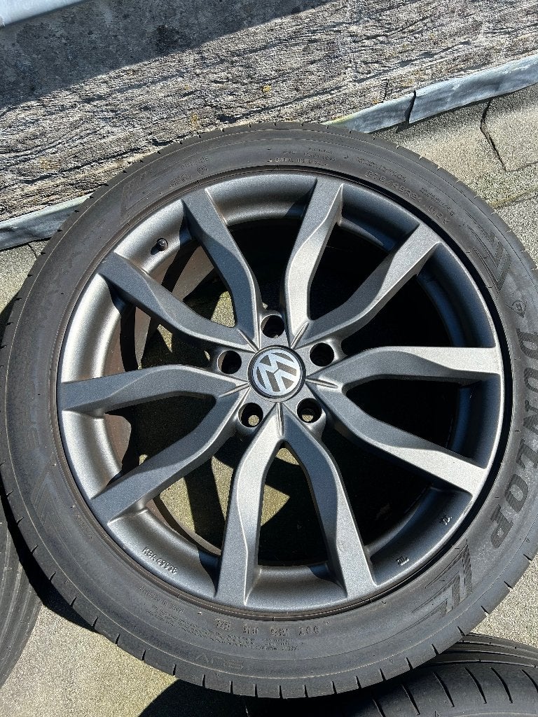 Set van 4 lichtmetalen velgen met banden 21 inch, Auto-onderdelen, Gebruikt, 275 mm, Banden en Velgen, Terreinwagen