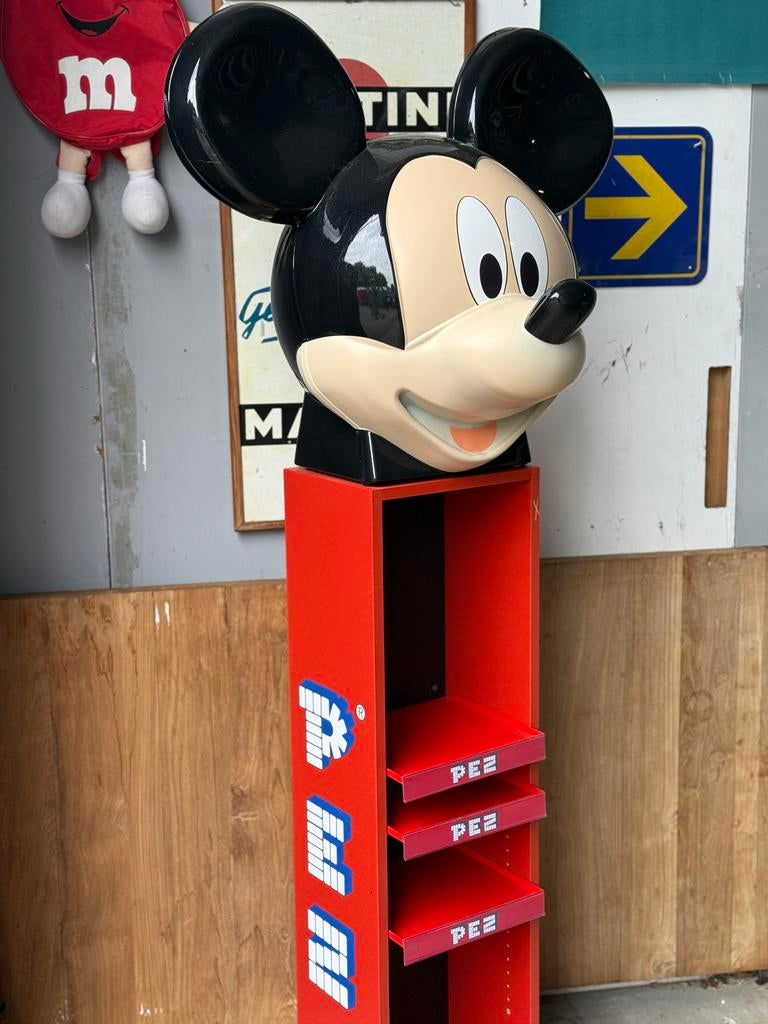 Unieke PEZ Reclame Display Disney Mickey Mouse 200cm, Ophalen of Verzenden, Mickey Mouse, Gebruikt, Overige typen