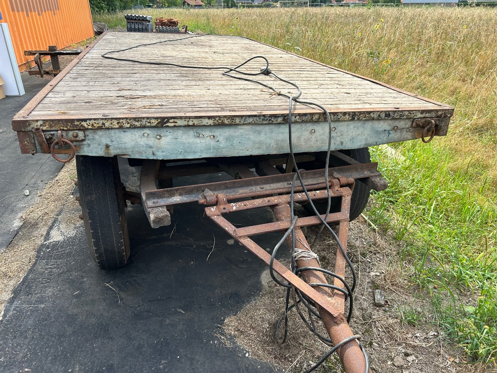 Platte wagen, Ophalen, Gebruikt