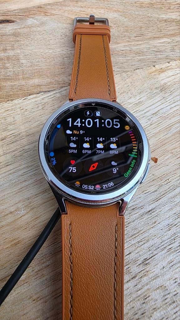 Samsung Galaxy Watch 6 Classic 47 mm  - Zilver, Sieraden, Tassen en Uiterlijk, Smartwatches, GPS, Ophalen of Verzenden, Zo goed als nieuw