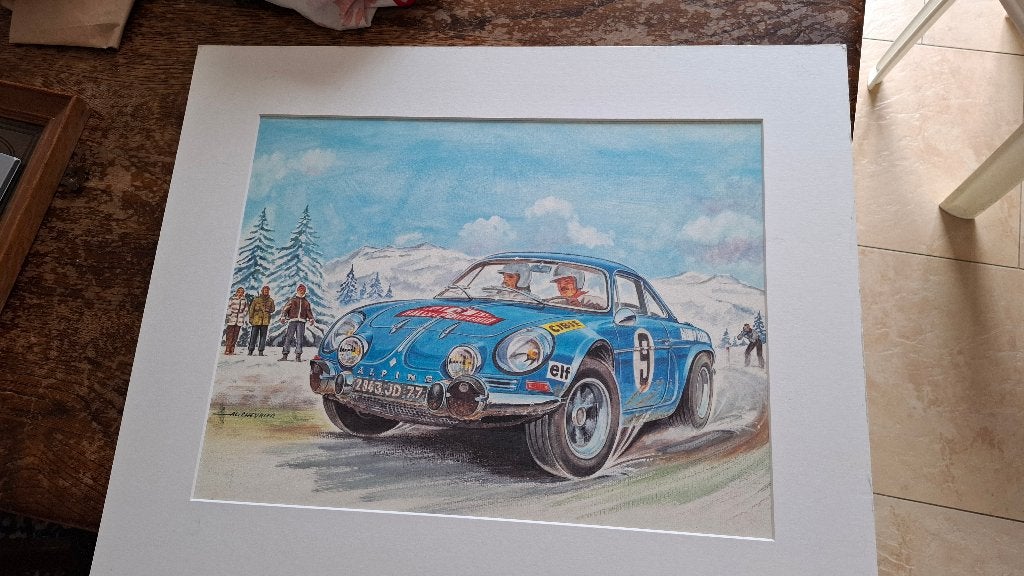 Renault Alpino Al CHevrier, Ophalen of Verzenden, Zeefdruk