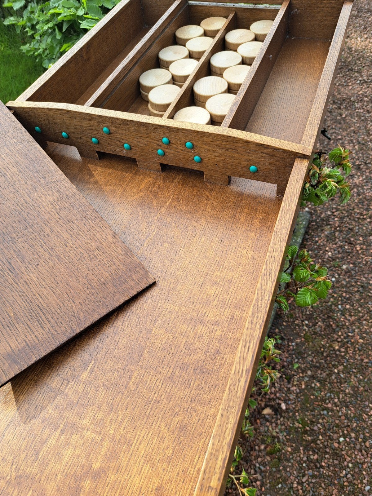 Sjoelbak, Ophalen