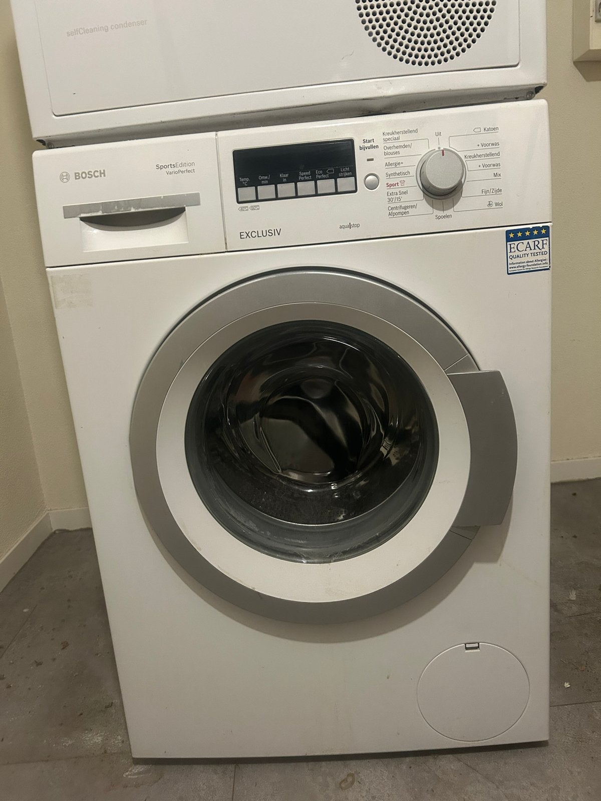 Bosch Wasmachine WAK282S1NL - 8 kg, 1400 toeren, Witgoed en Apparatuur, Wasmachines, Ophalen, Gebruikt, Voorlader, 85 tot 90 cm