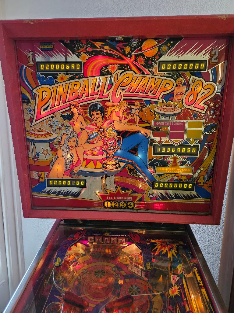 Pinball Champ 82, Verzamelen, Automaten | Flipperkasten, Zo goed als nieuw, Elektronisch, Flipperkast, Overige merken, Ophalen of Verzenden