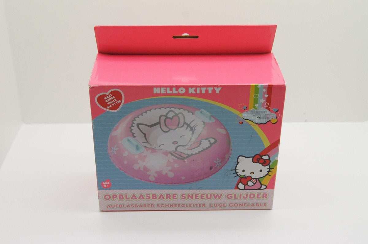 Sneeuwglijder hello kitty opblaasbaar , nieuw in doos, Verzenden