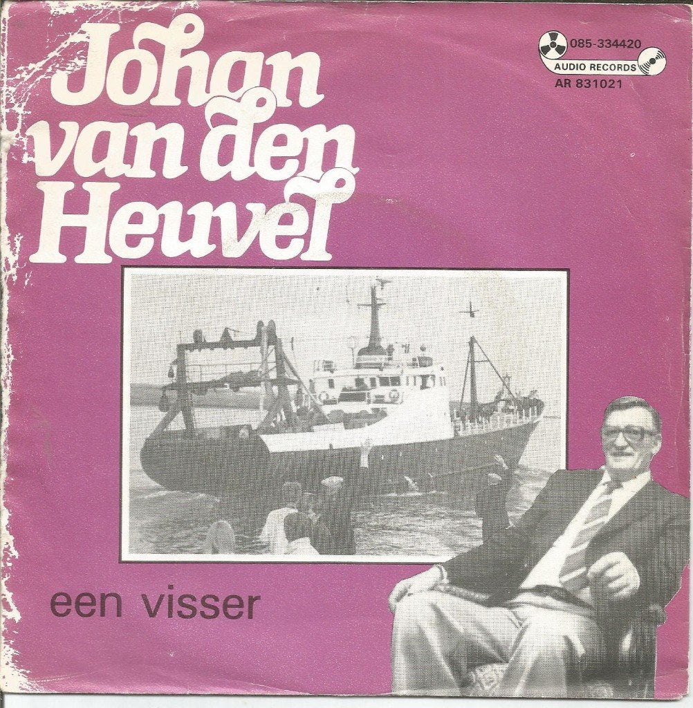 Johan van den Heuvel – Een Visser (1983), Gebruikt, Fotohoes, 7 inch, Ophalen of Verzenden