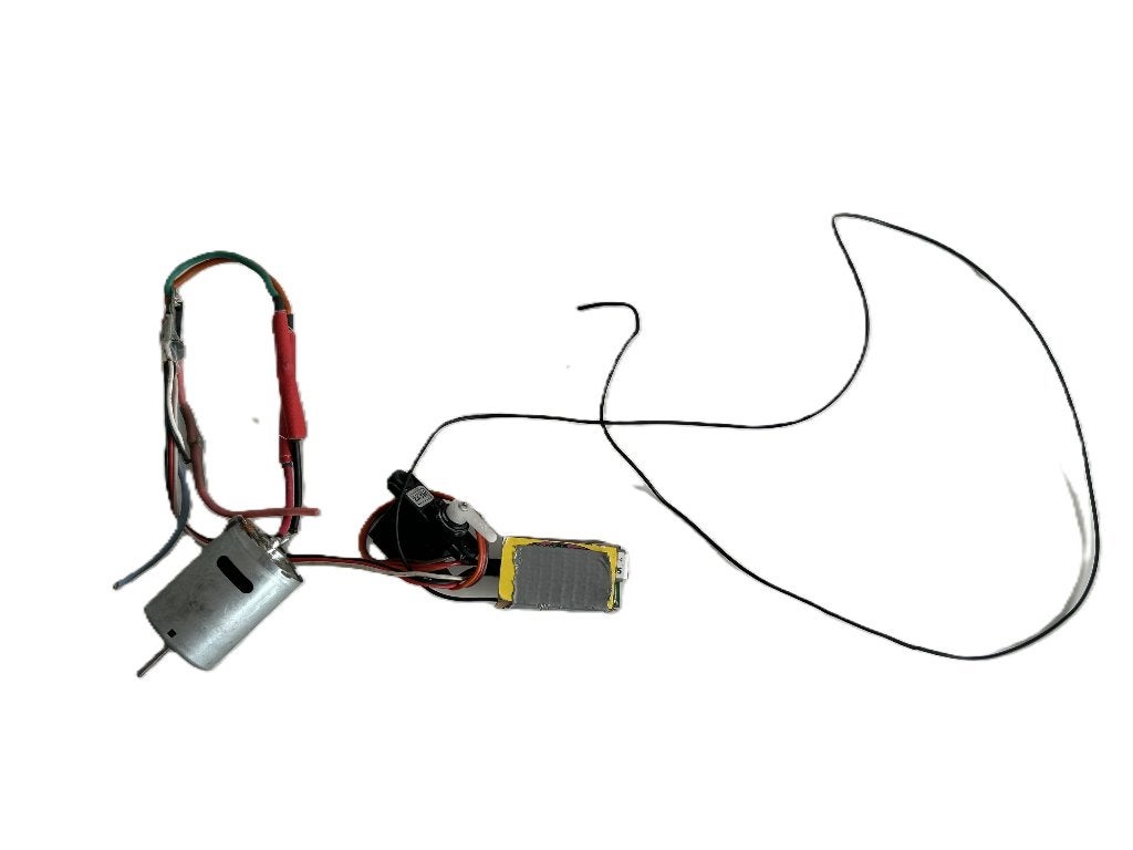 Jamara elektro motor + servo + ontvanger set, Hobby en Vrije tijd, Ophalen of Verzenden, Gebruikt, Overige schalen, Onderdeel
