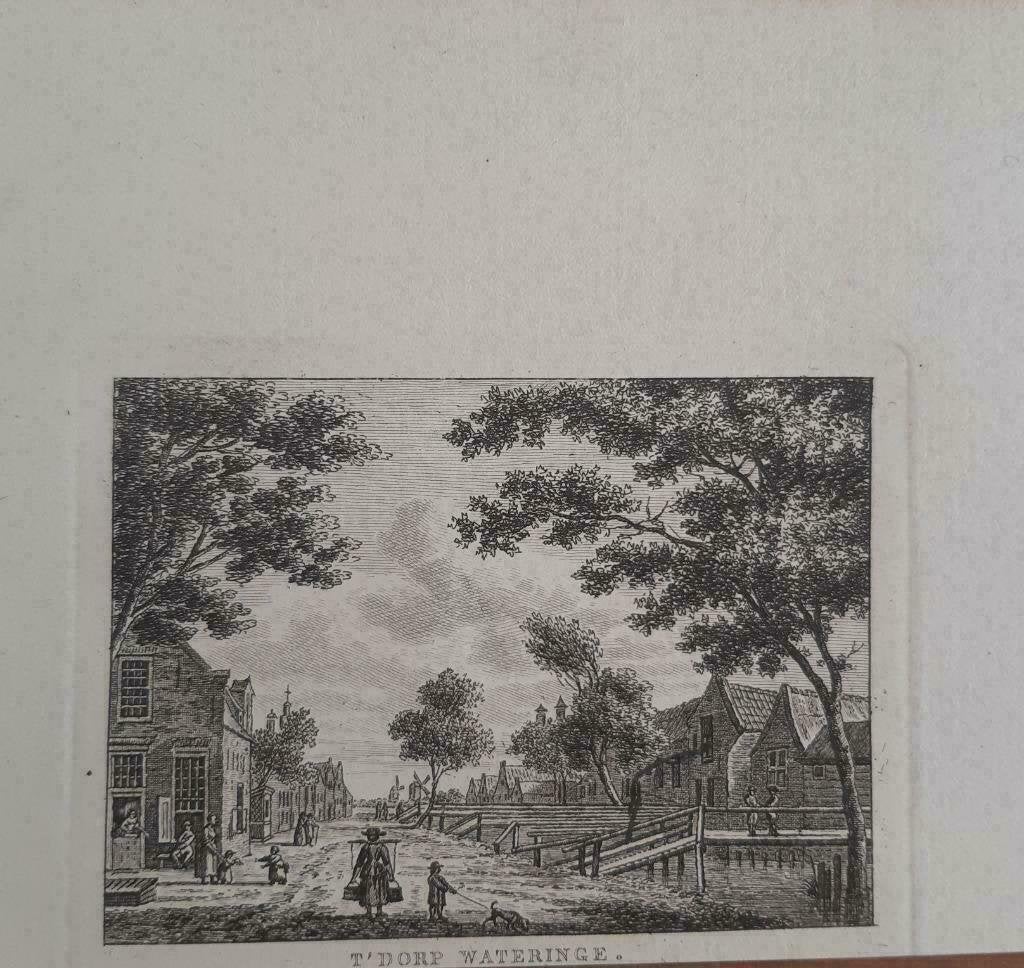 27 / Wateringe - Wateringen Kopergravure ca 1790, Ophalen of Verzenden