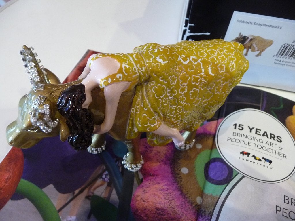 Nieuw Cow Parade koe Tanrica medium gratis verzending., Ophalen of Verzenden, Beeld