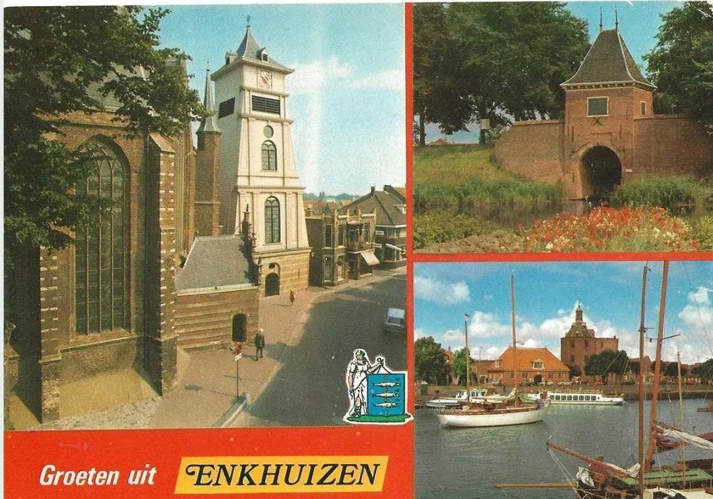 Enkhuizen-441   3 luik, Ophalen of Verzenden, 1980 tot heden, Noord-Holland