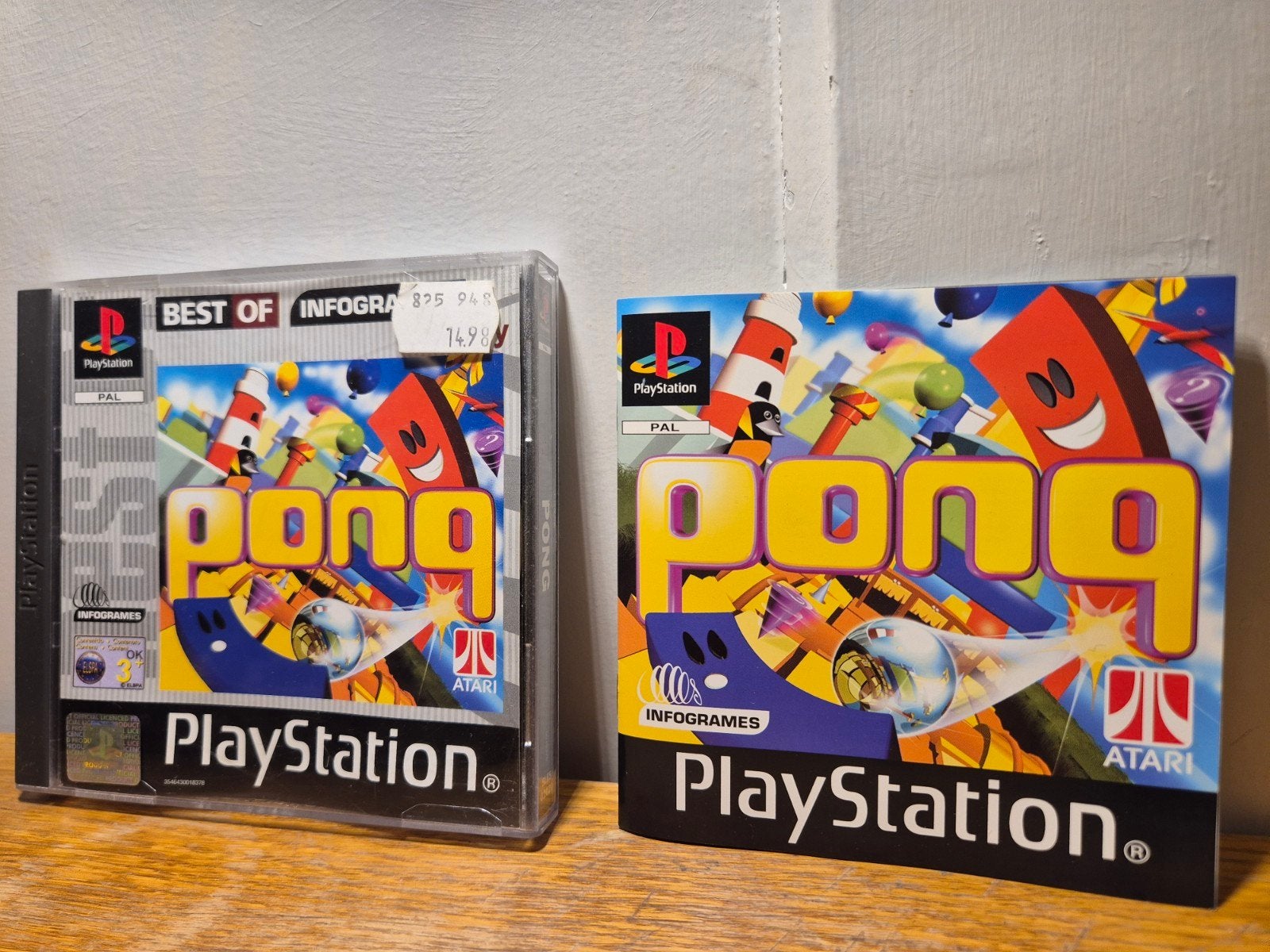 Pong ps1, Avontuur en Actie, 1 speler, Ophalen of Verzenden, Zo goed als nieuw