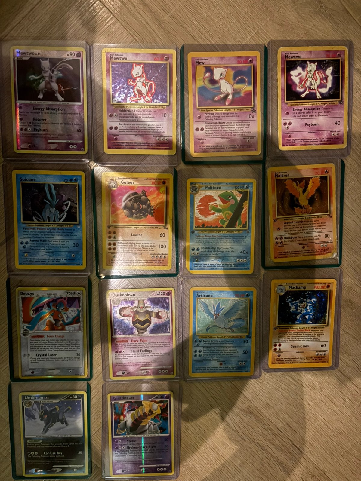 Oude Pokémon Kaarten, Ophalen of Verzenden, Gebruikt, Meerdere kaarten