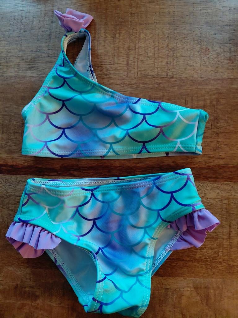 bikini met strik - Maat 80 zeemeermin, Meisje, Ophalen of Verzenden, Zo goed als nieuw, Bikini