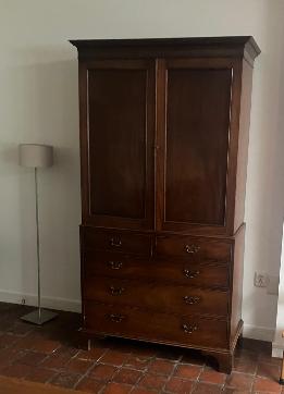 Antieke houten kast – klassiek – paneeldeuren – ladekast, Ophalen