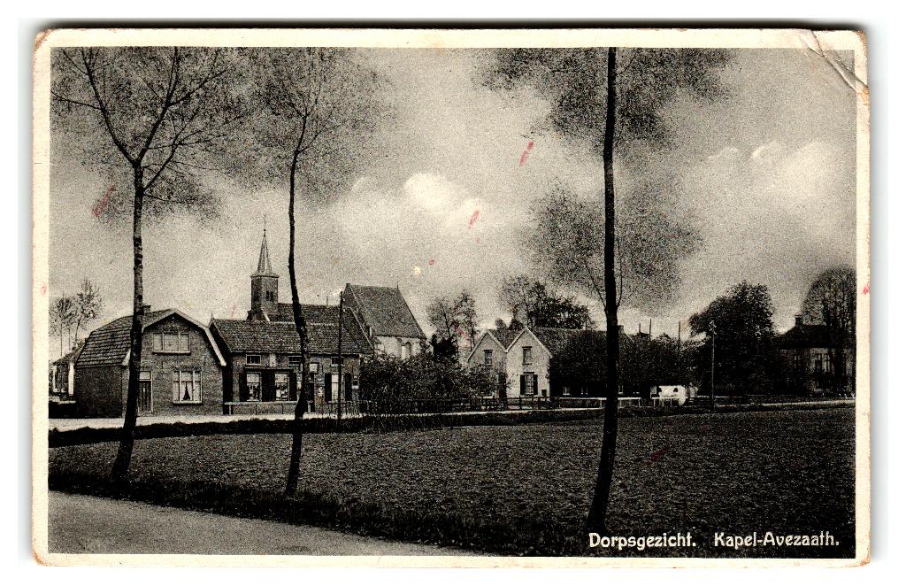 Kapel-Avezaath, Dorpsgezicht. Lees beschrijving, Verzamelen, Verzenden, 1920 tot 1940, Gelopen, Gelderland