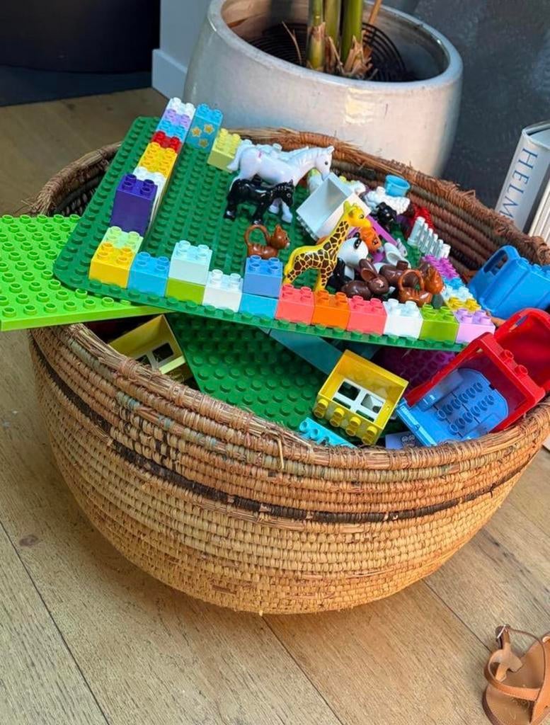Grote verzameling Lego Duplo met grondplaten en figuren, Gebruikt, Ophalen of Verzenden, Duplo, Inclusief accessoires