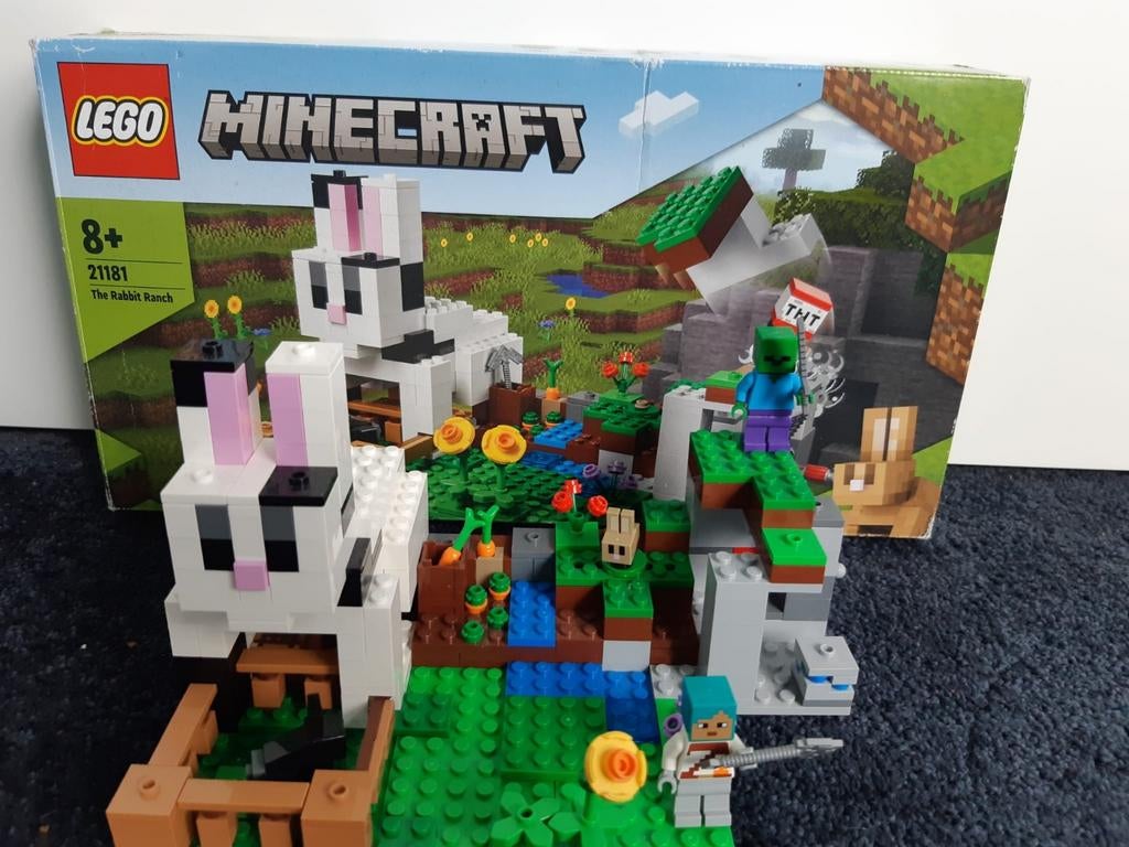 Lego Minecraft set 21181, rabbit ranch, Compleet, Minecraft, Lego, Ophalen of Verzenden