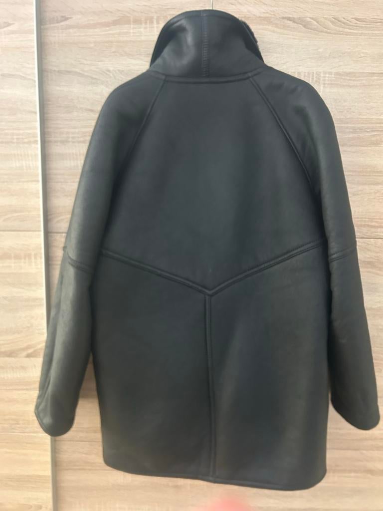 Heren Lammy Coat - Maat 52-54 - Zwart - Zo goed als nieuw, Ophalen of Verzenden, Zo goed als nieuw, Maat 52/54 (L), Zwart
