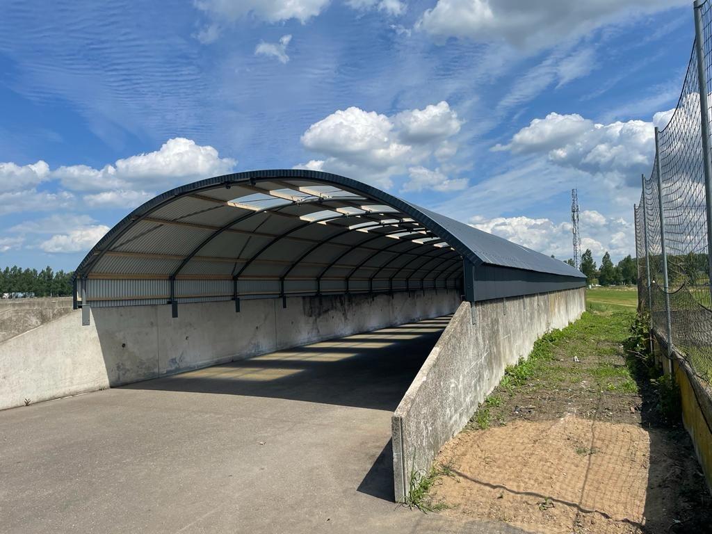 Overkapping op keerwand / betonblokken, overkapping, bulk, Ophalen, Nieuw, Overige materialen, Minder dan 20 mm